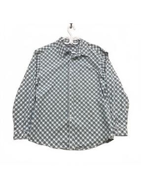 Cinch Modern Fit Plaid Button Down Shirt Mens XXL Long Sleeve Green Blue Western